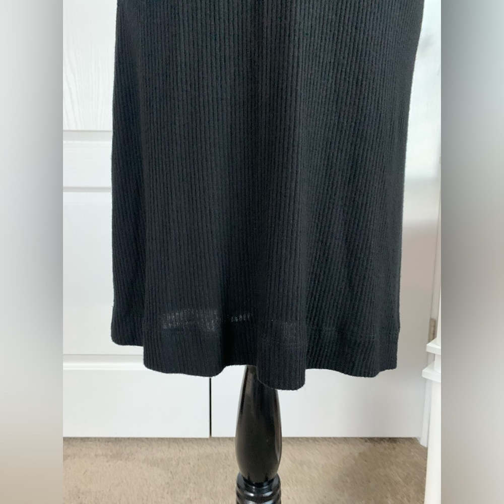 Three Dots Verity Sweater Dress in Black - Size M short sleeve cowl neck dress - Picture 5 of 14